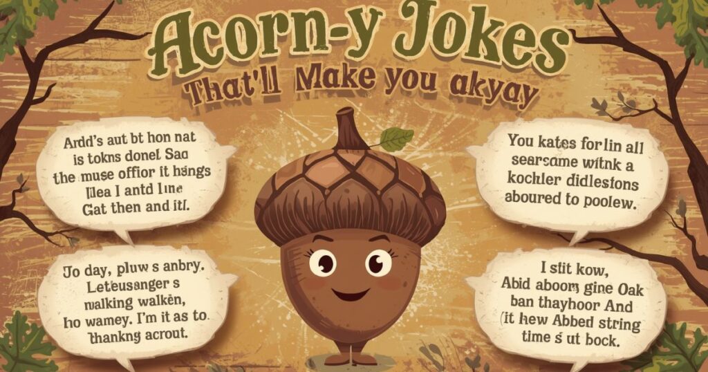 Acorn-y Jokes That'll Make You Oak-kay