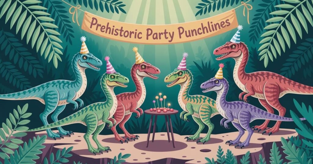 Prehistoric Party Punchlines: Velociraptor Varieties