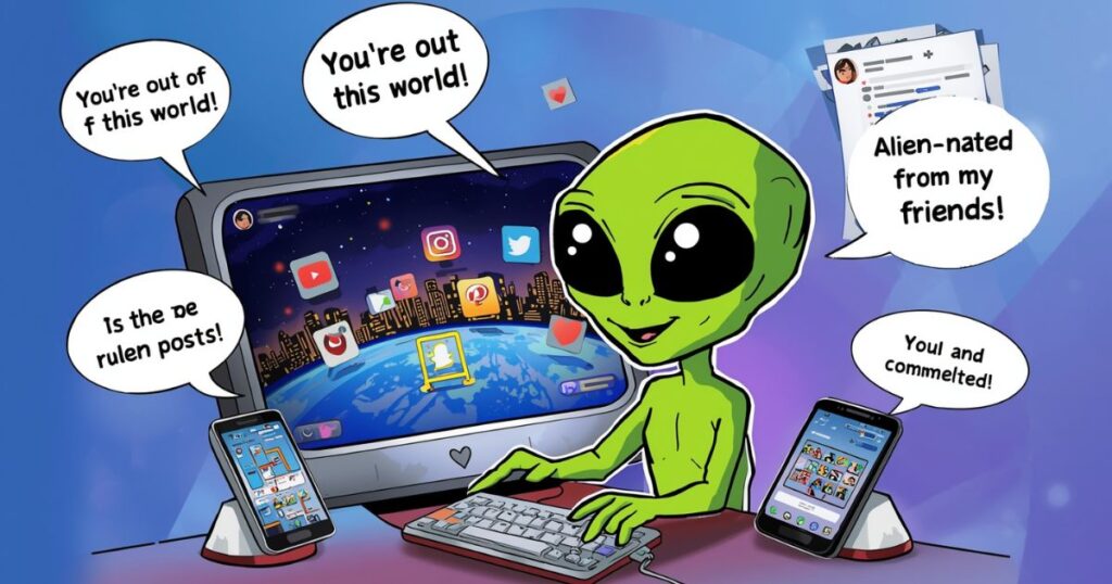 Sharing Alien Puns: Tips for Social Media