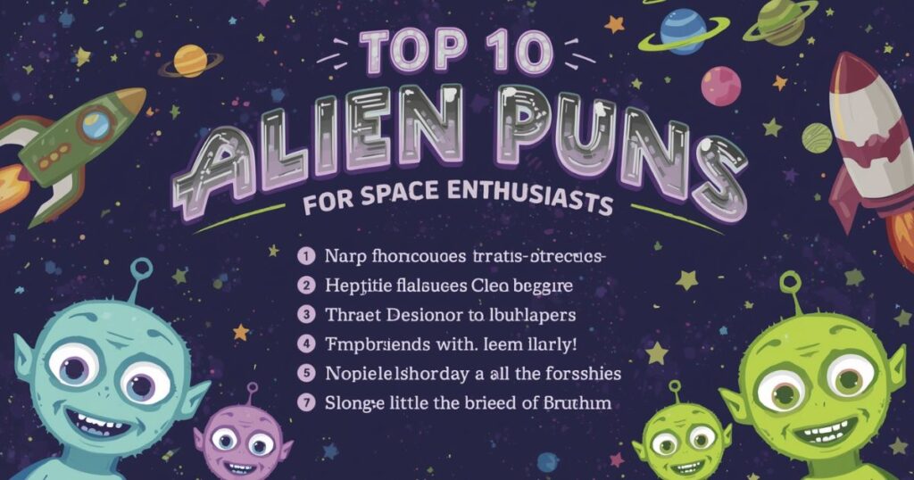 Top 10 Alien Puns for Space Enthusiasts