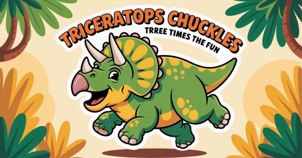 Triceratops Chuckles: Three Times the Fun