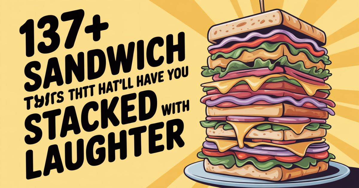 137+ Sandwich Puns That'll Have You Stacked With Laughter
