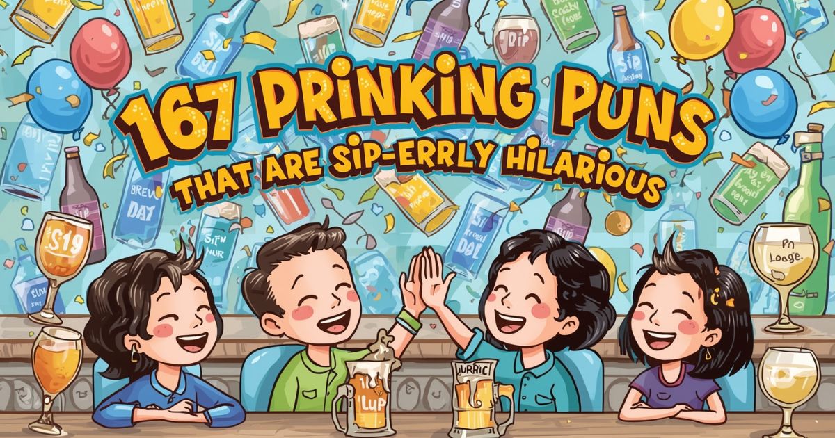 167 Drinking Puns That Are Sip-erbly Hilarious